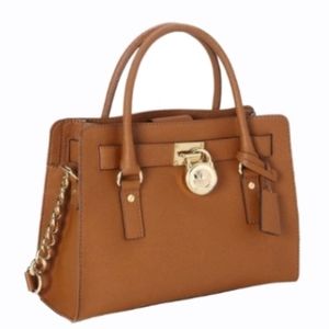 Michael Kors Hamilton Tan Saffiano Leather Tote
